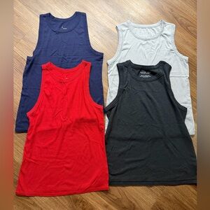 Women's Tank Top Set - Red, Blue, Gray, Black